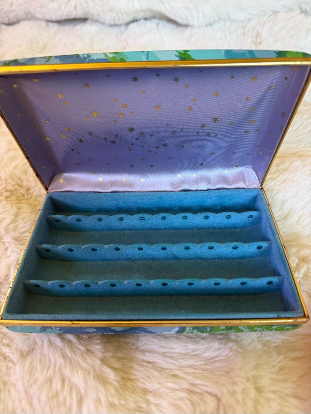 Blue and Green  Earrings Storage Box